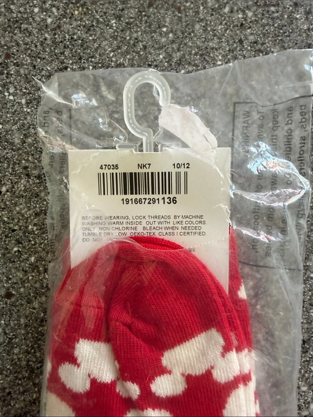 Disney Red and White Mickey Head Kids Socks